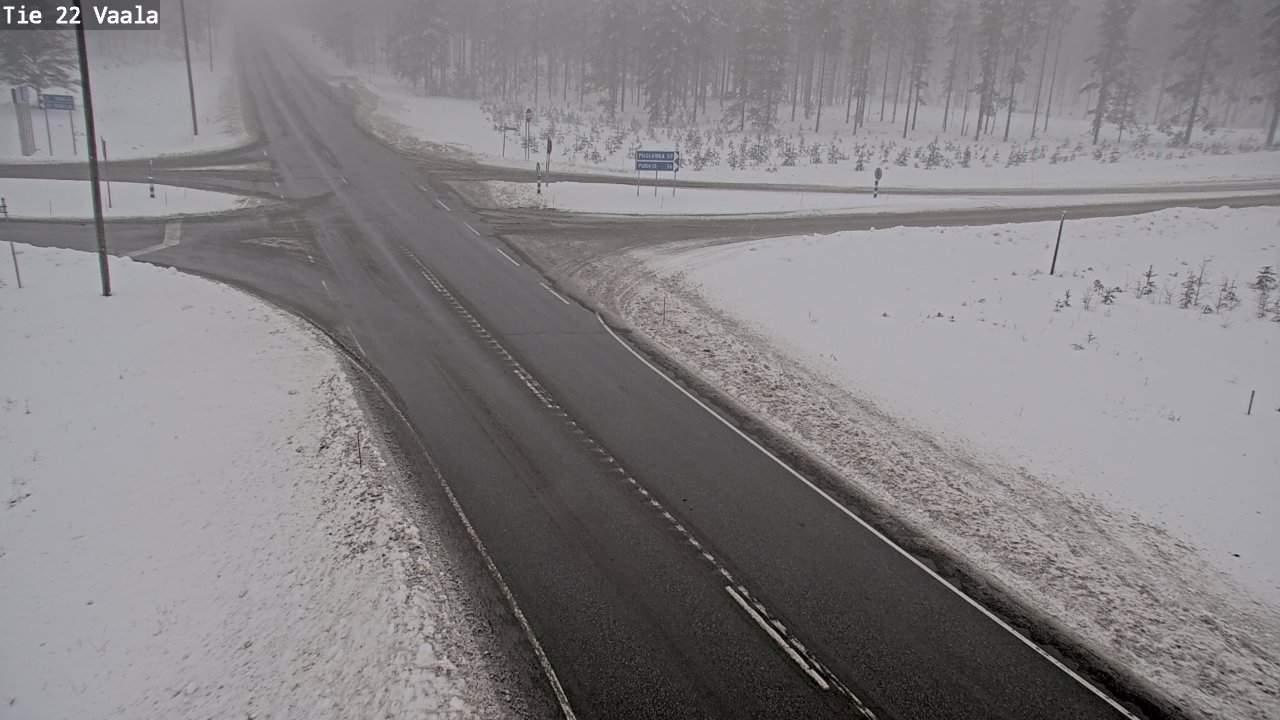 Weather Camera Image Road 22 Vaala, Vaala, Pohjois-Pohjanmaa