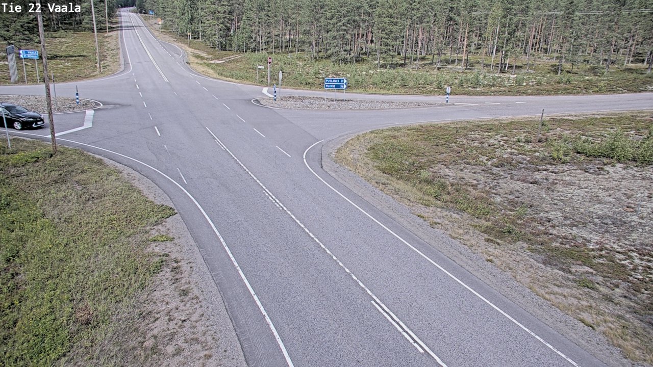 Weather Camera Image Road 22 Vaala, Vaala, Pohjois-Pohjanmaa