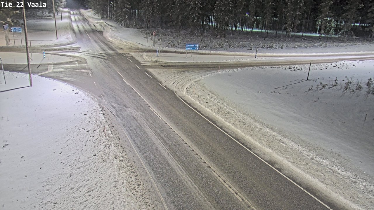 Weather Camera Image Väg 22 Vaala, Vaala, Pohjois-Pohjanmaa