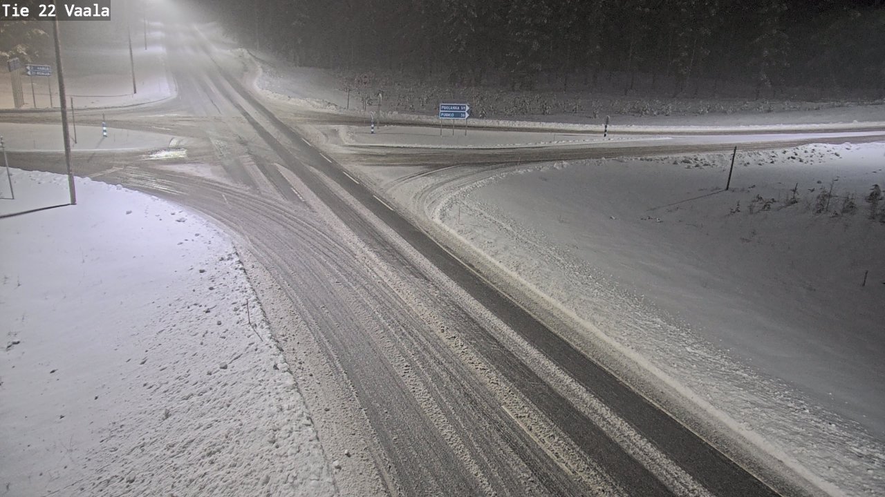 Weather Camera Image Road 22 Vaala, Vaala, Pohjois-Pohjanmaa