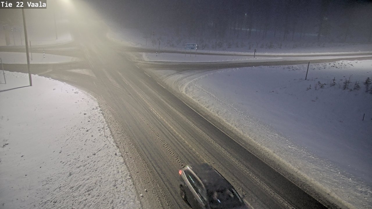 Weather Camera Image Road 22 Vaala, Vaala, Pohjois-Pohjanmaa