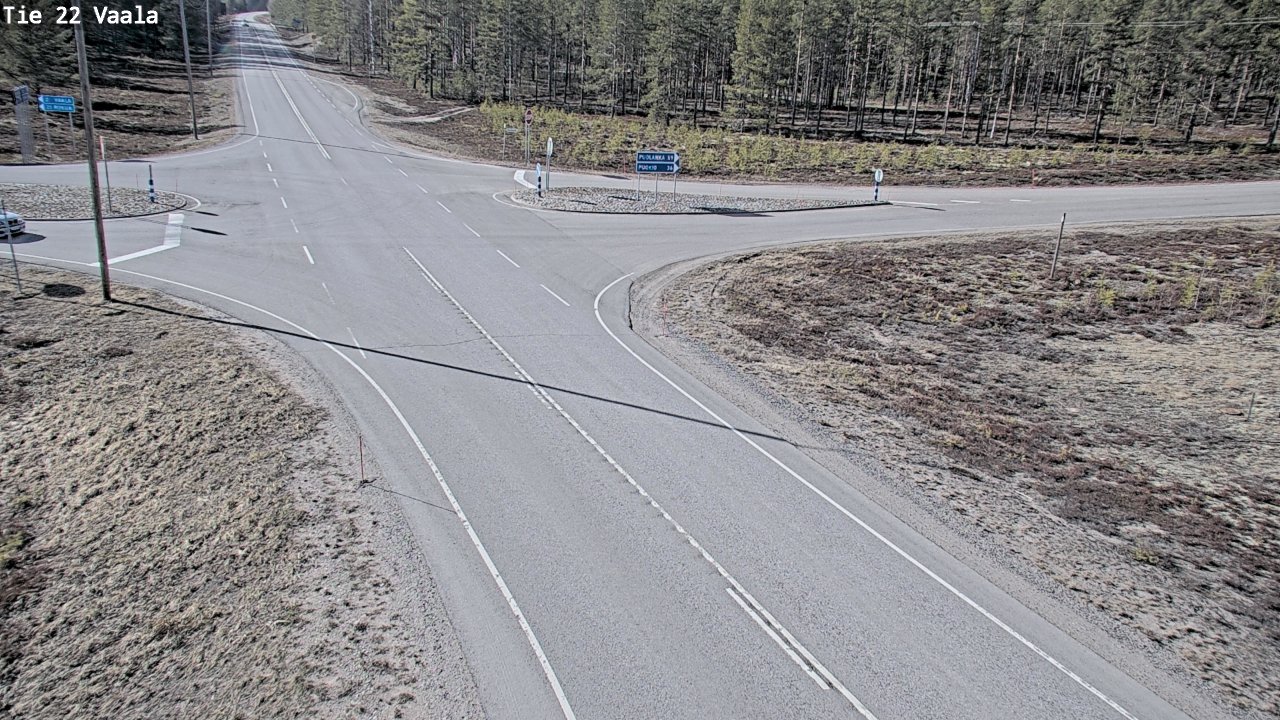 Weather Camera Image Väg 22 Vaala, Vaala, Pohjois-Pohjanmaa