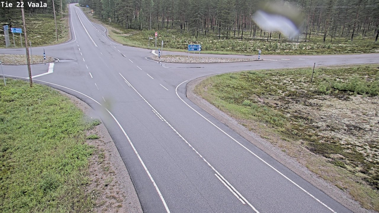 Weather Camera Image Road 22 Vaala, Vaala, Pohjois-Pohjanmaa