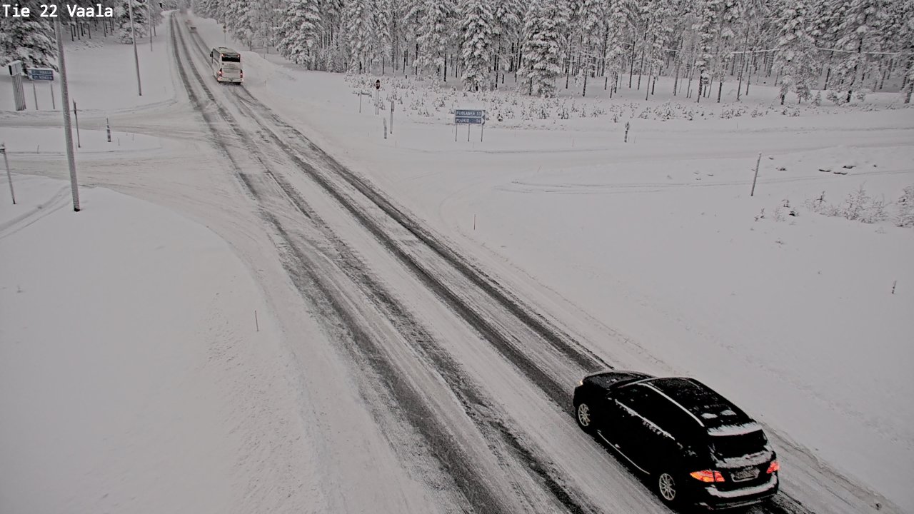 Weather Camera Image Väg 22 Vaala, Vaala, Pohjois-Pohjanmaa