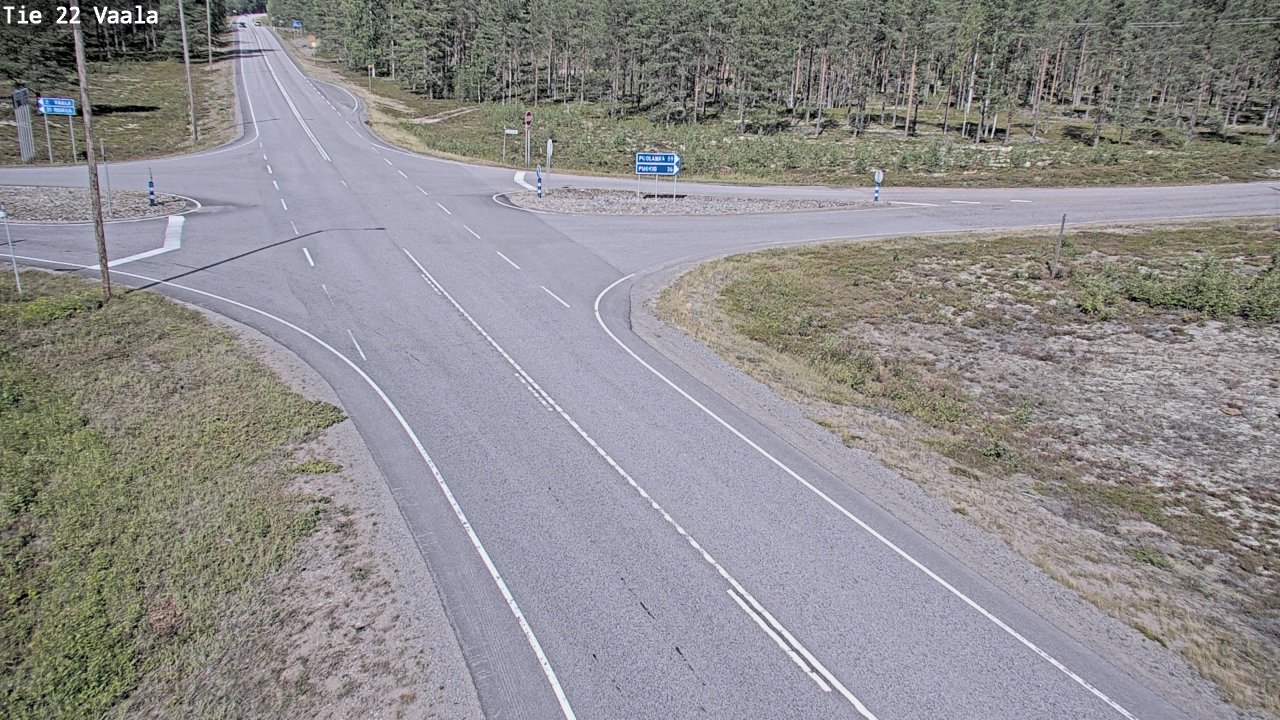 Weather Camera Image Road 22 Vaala, Vaala, Pohjois-Pohjanmaa