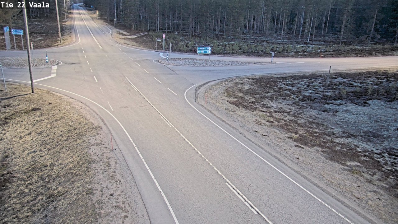 Weather Camera Image Väg 22 Vaala, Vaala, Pohjois-Pohjanmaa