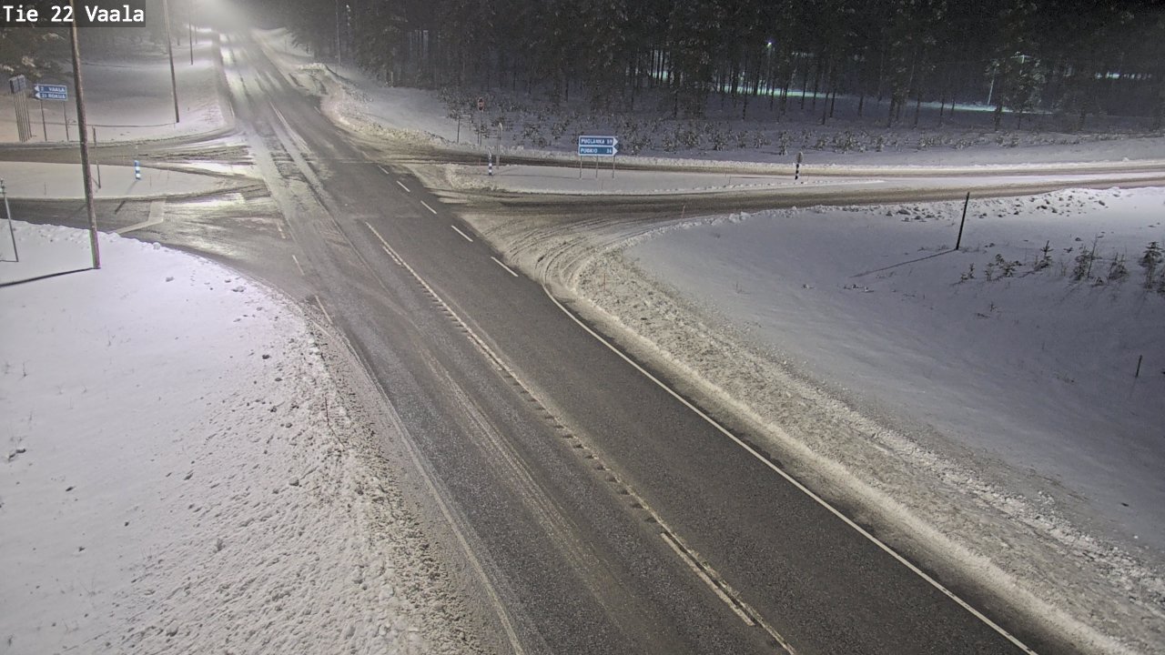 Weather Camera Image Väg 22 Vaala, Vaala, Pohjois-Pohjanmaa