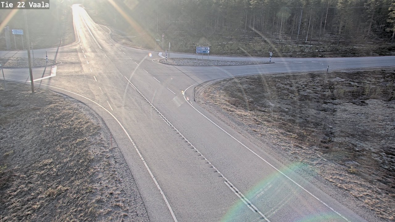 Weather Camera Image Väg 22 Vaala, Vaala, Pohjois-Pohjanmaa