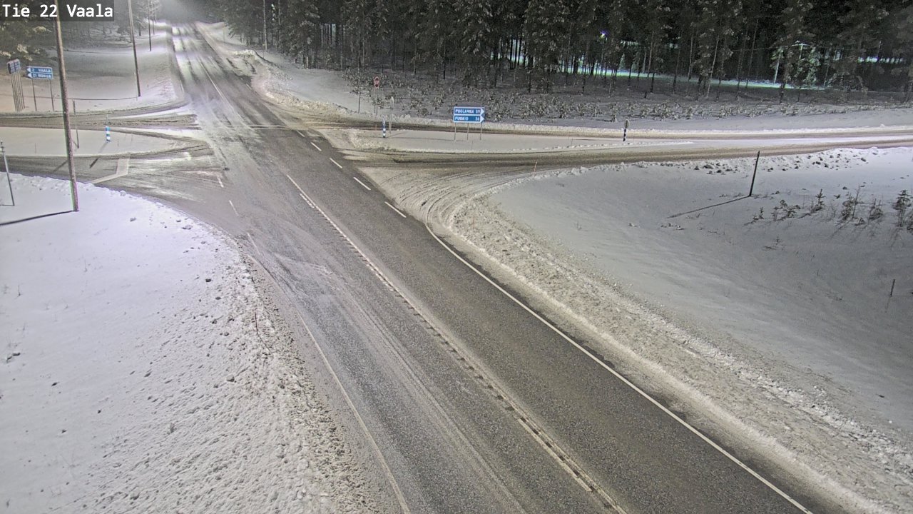 Weather Camera Image Väg 22 Vaala, Vaala, Pohjois-Pohjanmaa