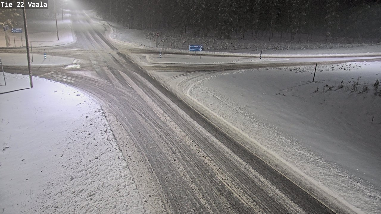 Weather Camera Image Road 22 Vaala, Vaala, Pohjois-Pohjanmaa