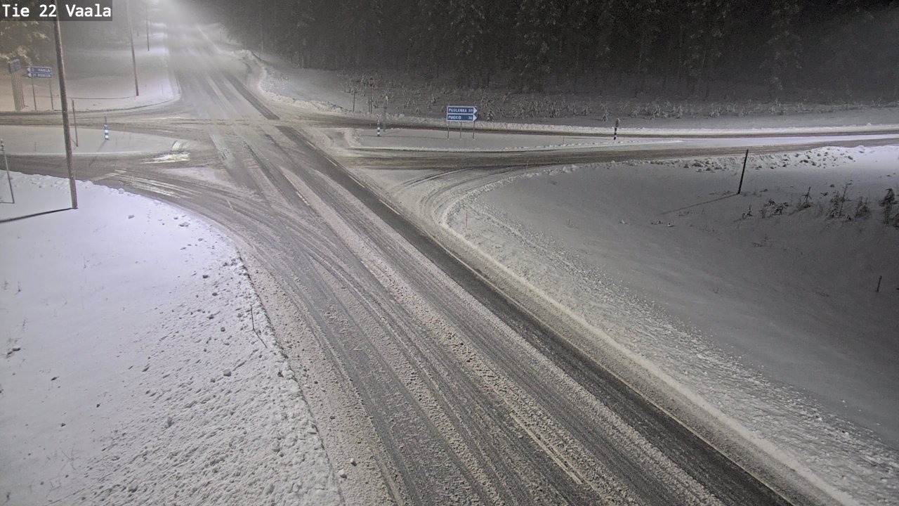 Weather Camera Image Road 22 Vaala, Vaala, Pohjois-Pohjanmaa