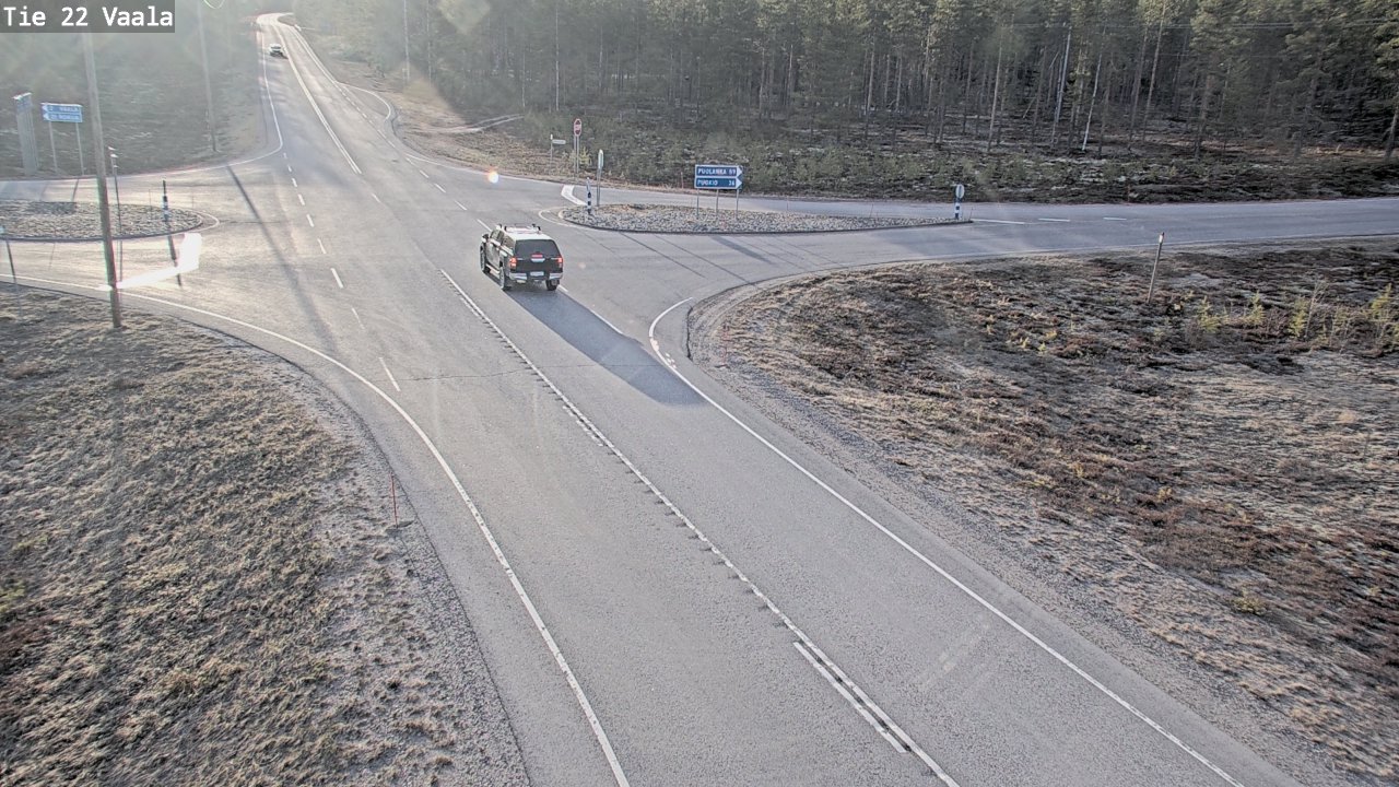 Weather Camera Image Väg 22 Vaala, Vaala, Pohjois-Pohjanmaa