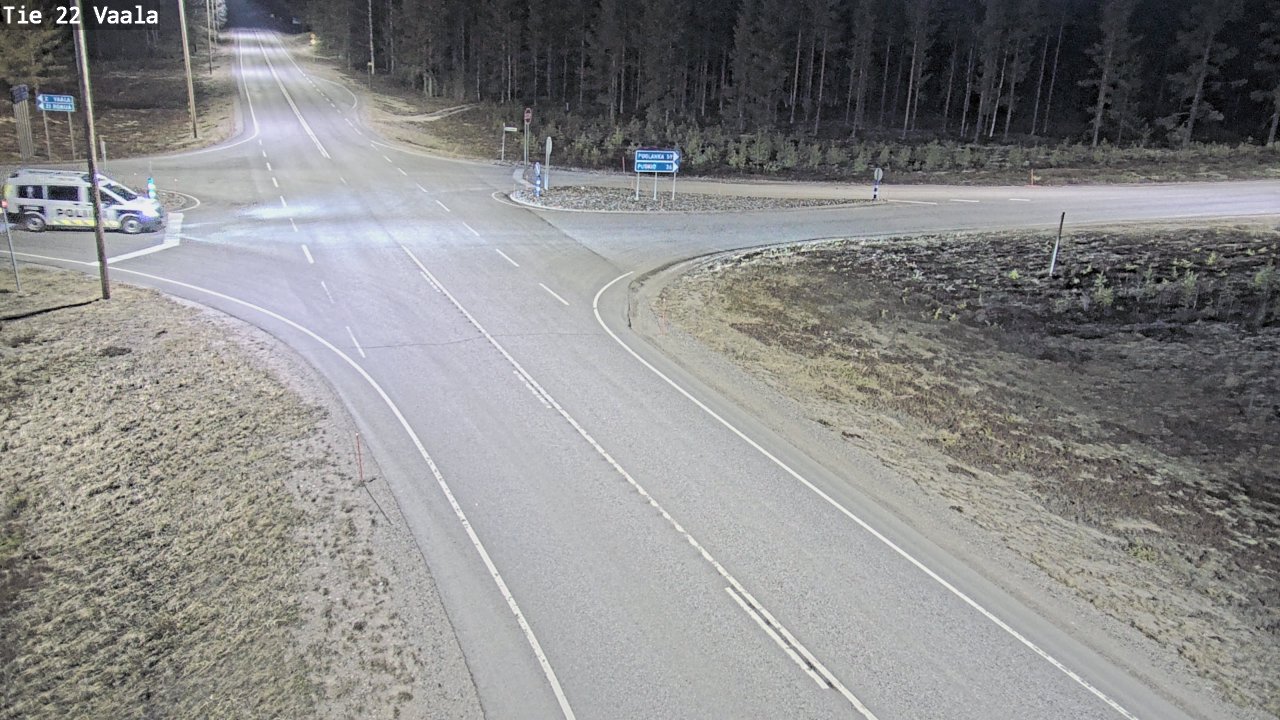 Weather Camera Image Väg 22 Vaala, Vaala, Pohjois-Pohjanmaa
