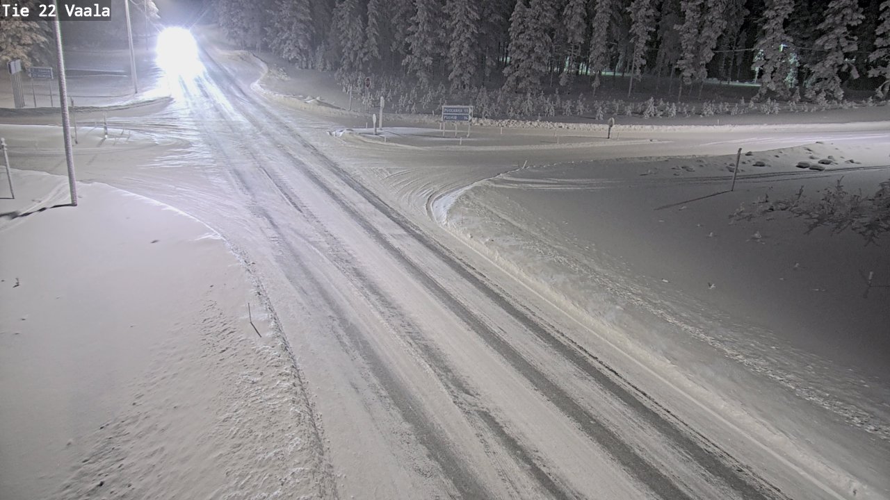 Weather Camera Image Väg 22 Vaala, Vaala, Pohjois-Pohjanmaa