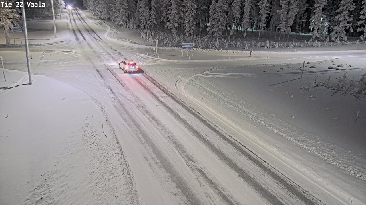 Weather Camera Image Väg 22 Vaala, Vaala, Pohjois-Pohjanmaa