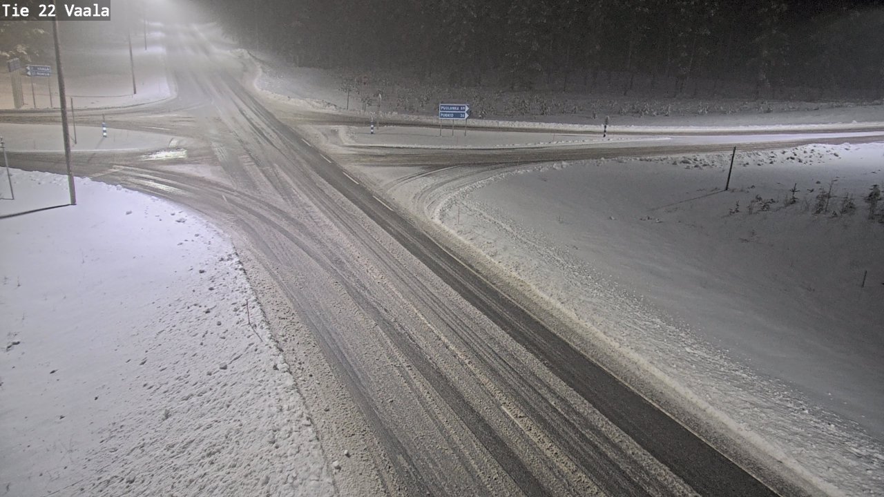 Weather Camera Image Road 22 Vaala, Vaala, Pohjois-Pohjanmaa