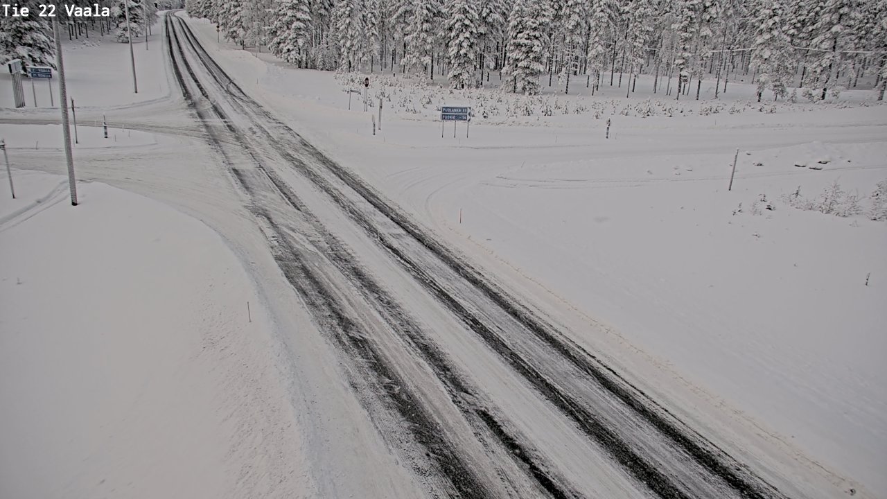 Weather Camera Image Väg 22 Vaala, Vaala, Pohjois-Pohjanmaa