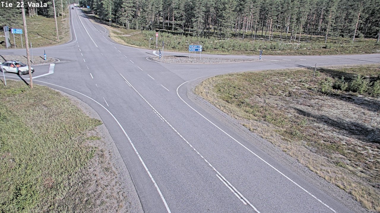 Weather Camera Image Road 22 Vaala, Vaala, Pohjois-Pohjanmaa