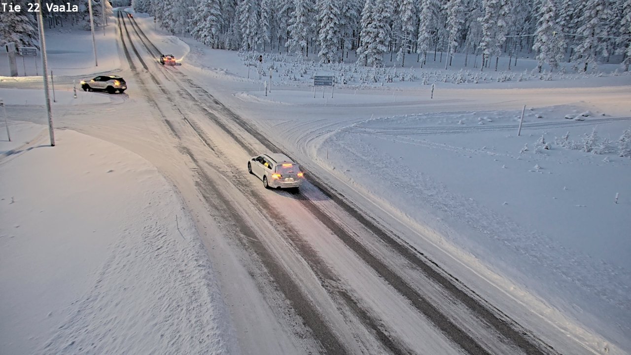 Weather Camera Image Road 22 Vaala, Vaala, Pohjois-Pohjanmaa