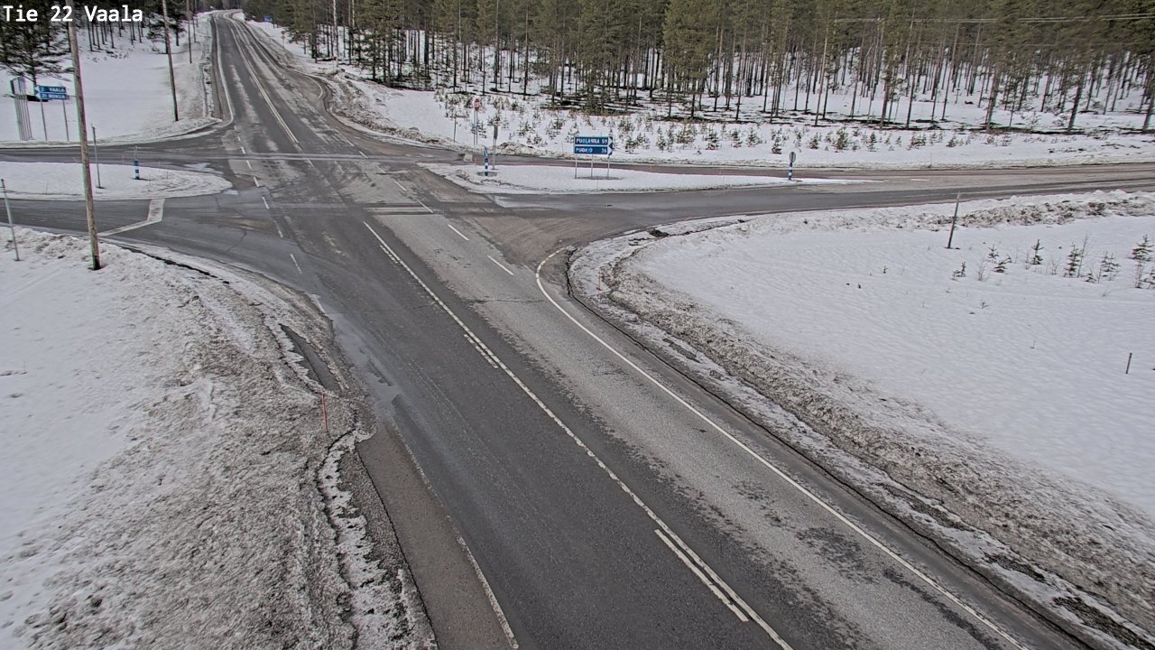 Weather Camera Image Väg 22 Vaala, Vaala, Pohjois-Pohjanmaa