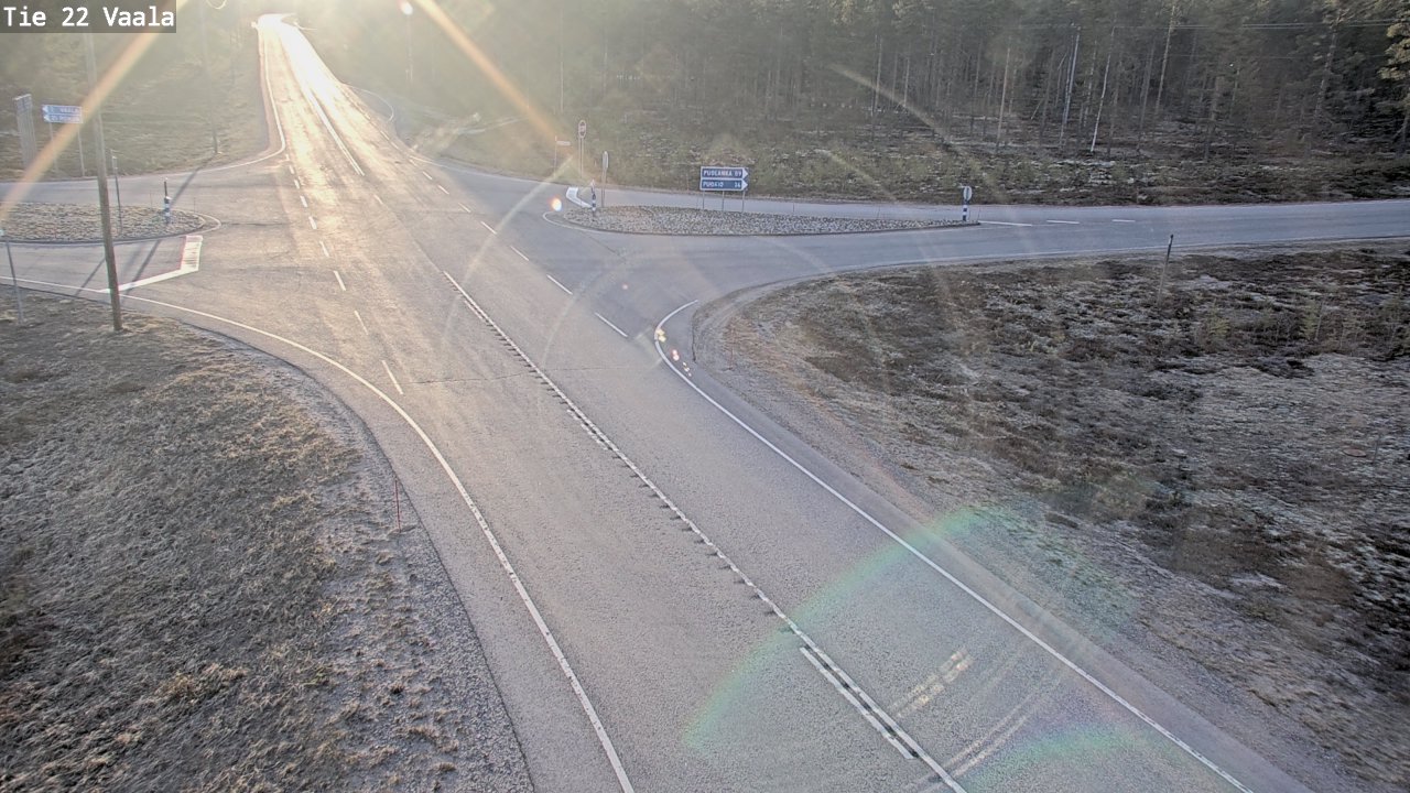 Weather Camera Image Väg 22 Vaala, Vaala, Pohjois-Pohjanmaa