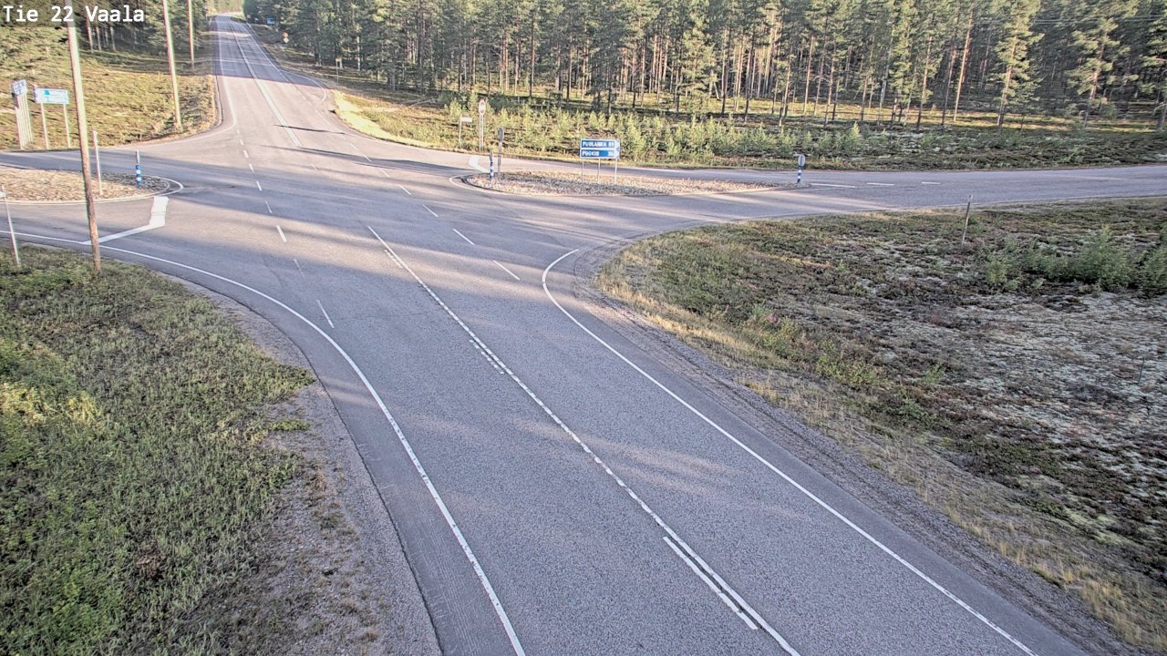 Weather Camera Image Road 22 Vaala, Vaala, Pohjois-Pohjanmaa