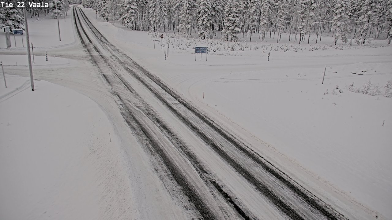 Weather Camera Image Väg 22 Vaala, Vaala, Pohjois-Pohjanmaa