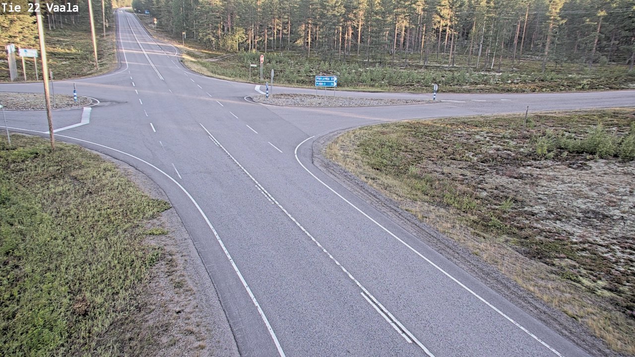 Weather Camera Image Road 22 Vaala, Vaala, Pohjois-Pohjanmaa