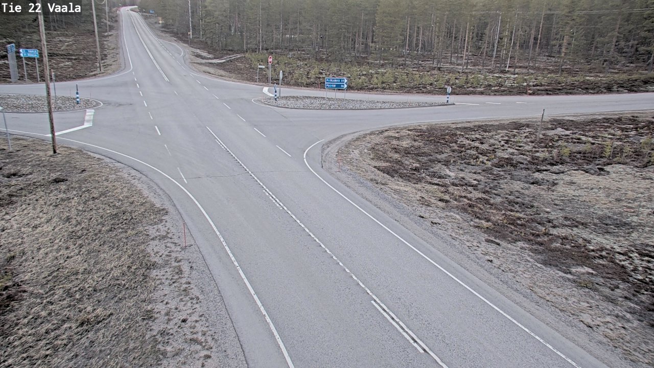 Weather Camera Image Väg 22 Vaala, Vaala, Pohjois-Pohjanmaa