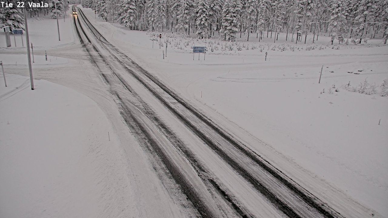 Weather Camera Image Väg 22 Vaala, Vaala, Pohjois-Pohjanmaa