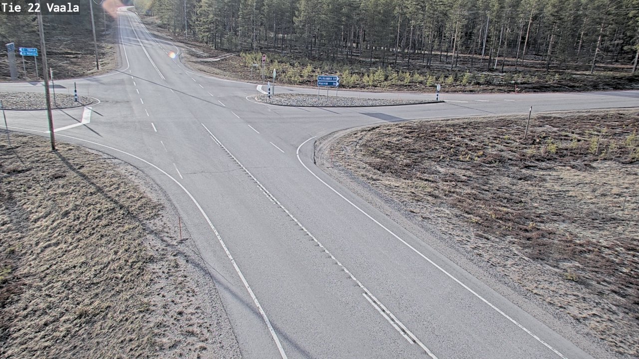 Weather Camera Image Väg 22 Vaala, Vaala, Pohjois-Pohjanmaa