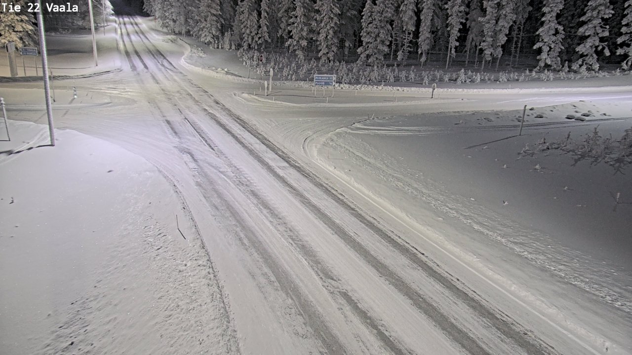 Weather Camera Image Väg 22 Vaala, Vaala, Pohjois-Pohjanmaa