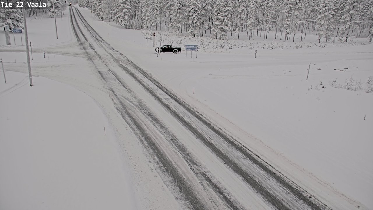 Weather Camera Image Väg 22 Vaala, Vaala, Pohjois-Pohjanmaa