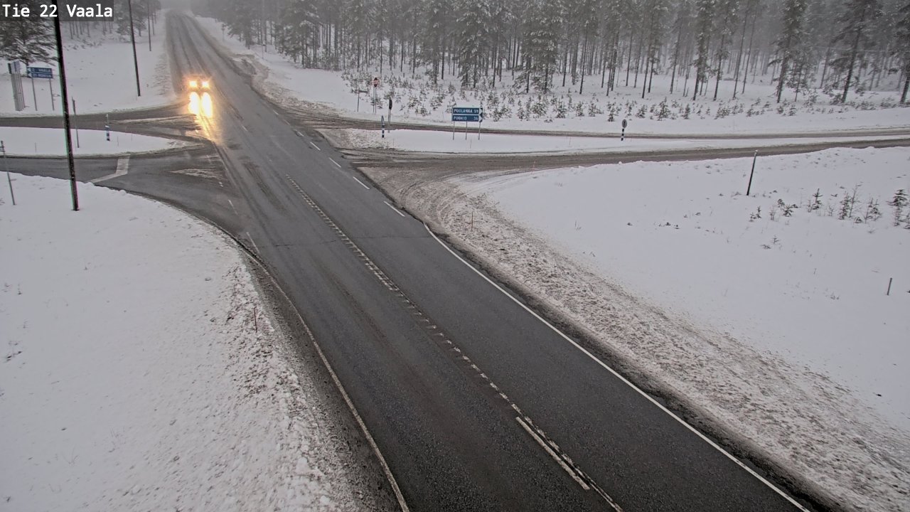 Weather Camera Image Road 22 Vaala, Vaala, Pohjois-Pohjanmaa
