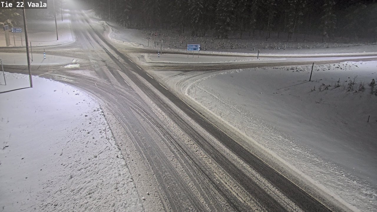 Weather Camera Image Road 22 Vaala, Vaala, Pohjois-Pohjanmaa