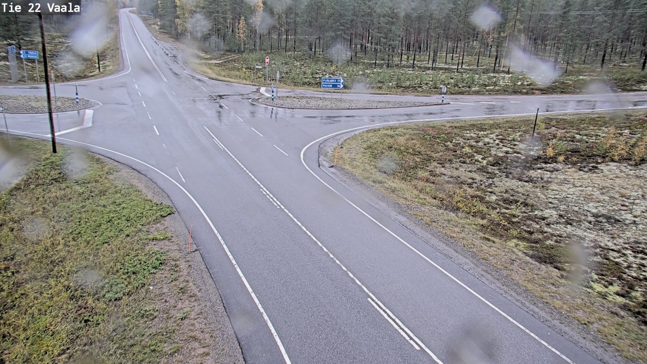 Weather Camera Image Road 22 Vaala, Vaala, Pohjois-Pohjanmaa