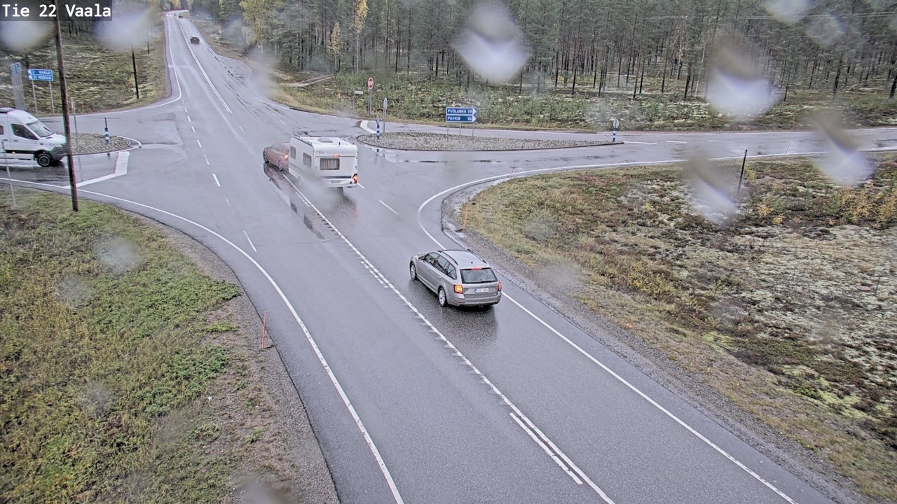 Weather Camera Image Road 22 Vaala, Vaala, Pohjois-Pohjanmaa