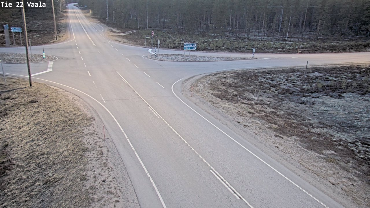 Weather Camera Image Väg 22 Vaala, Vaala, Pohjois-Pohjanmaa