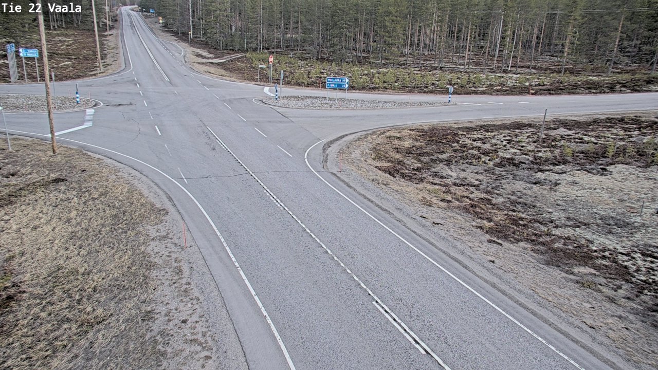 Weather Camera Image Väg 22 Vaala, Vaala, Pohjois-Pohjanmaa