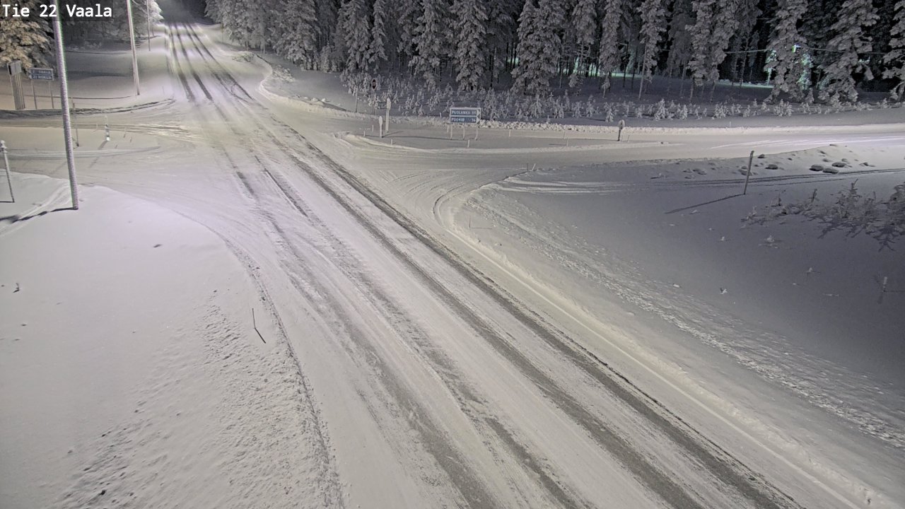 Weather Camera Image Väg 22 Vaala, Vaala, Pohjois-Pohjanmaa