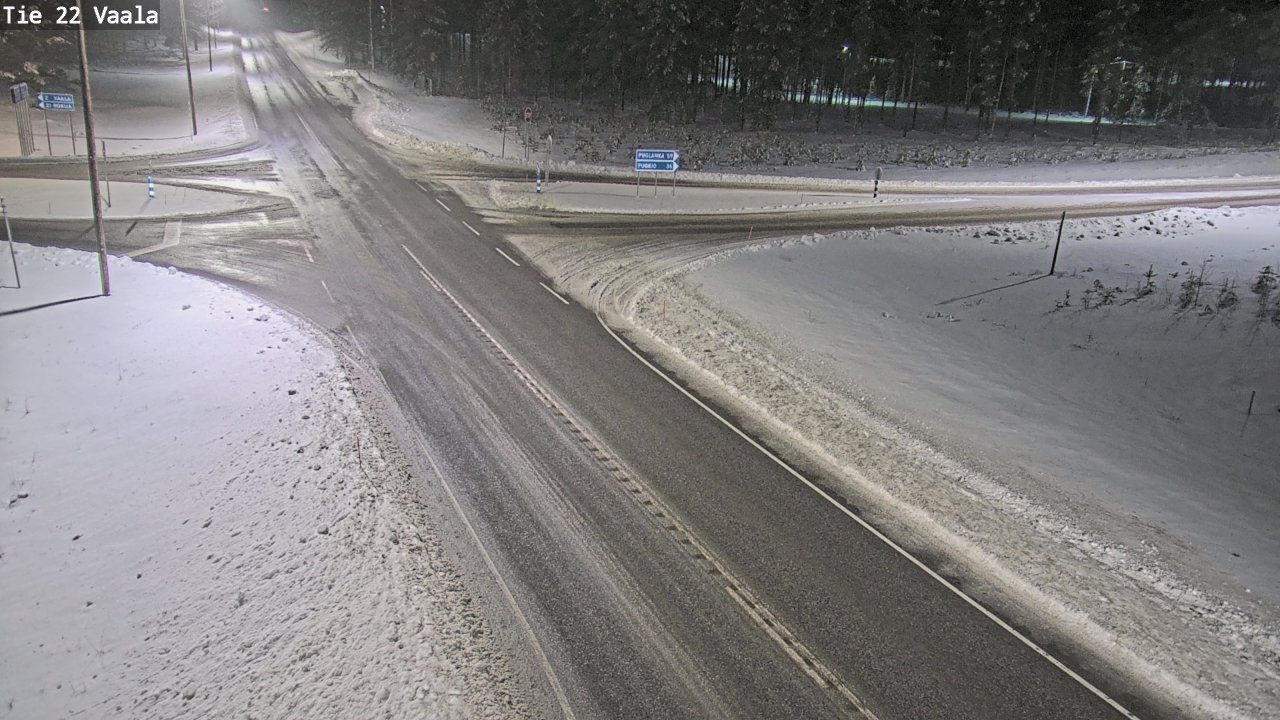 Weather Camera Image Väg 22 Vaala, Vaala, Pohjois-Pohjanmaa