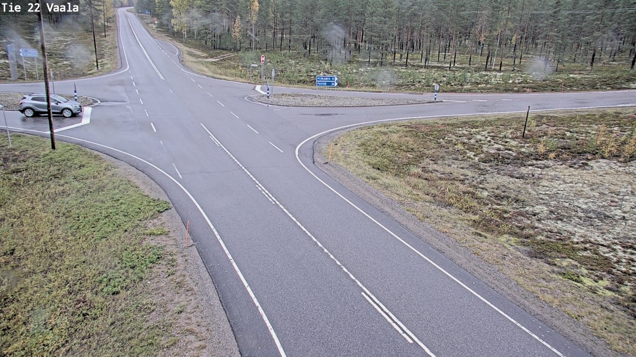 Weather Camera Image Road 22 Vaala, Vaala, Pohjois-Pohjanmaa