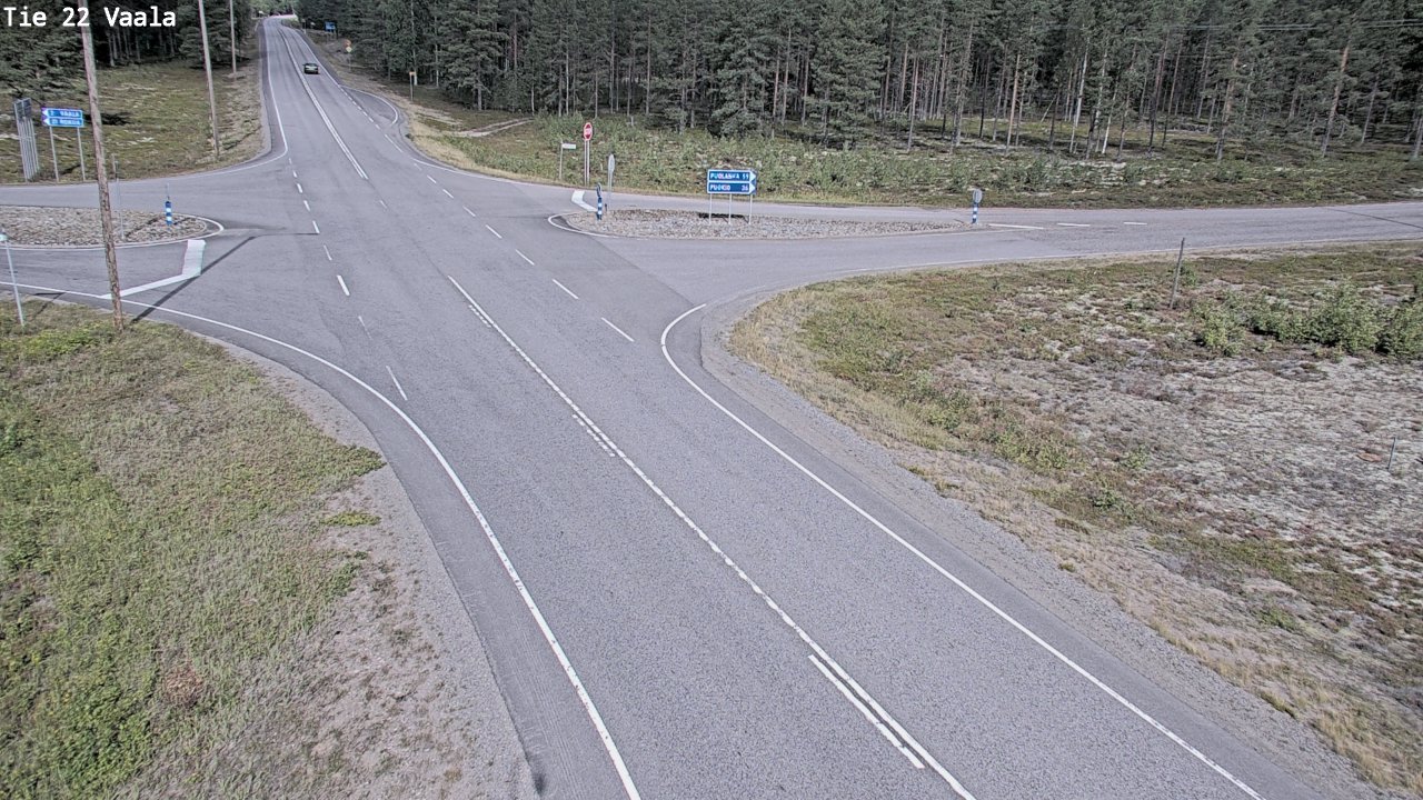 Weather Camera Image Road 22 Vaala, Vaala, Pohjois-Pohjanmaa