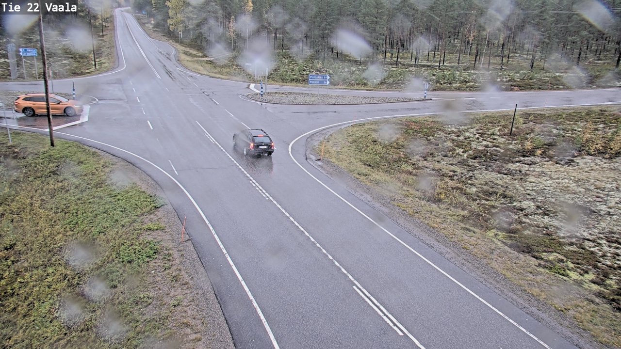 Weather Camera Image Road 22 Vaala, Vaala, Pohjois-Pohjanmaa
