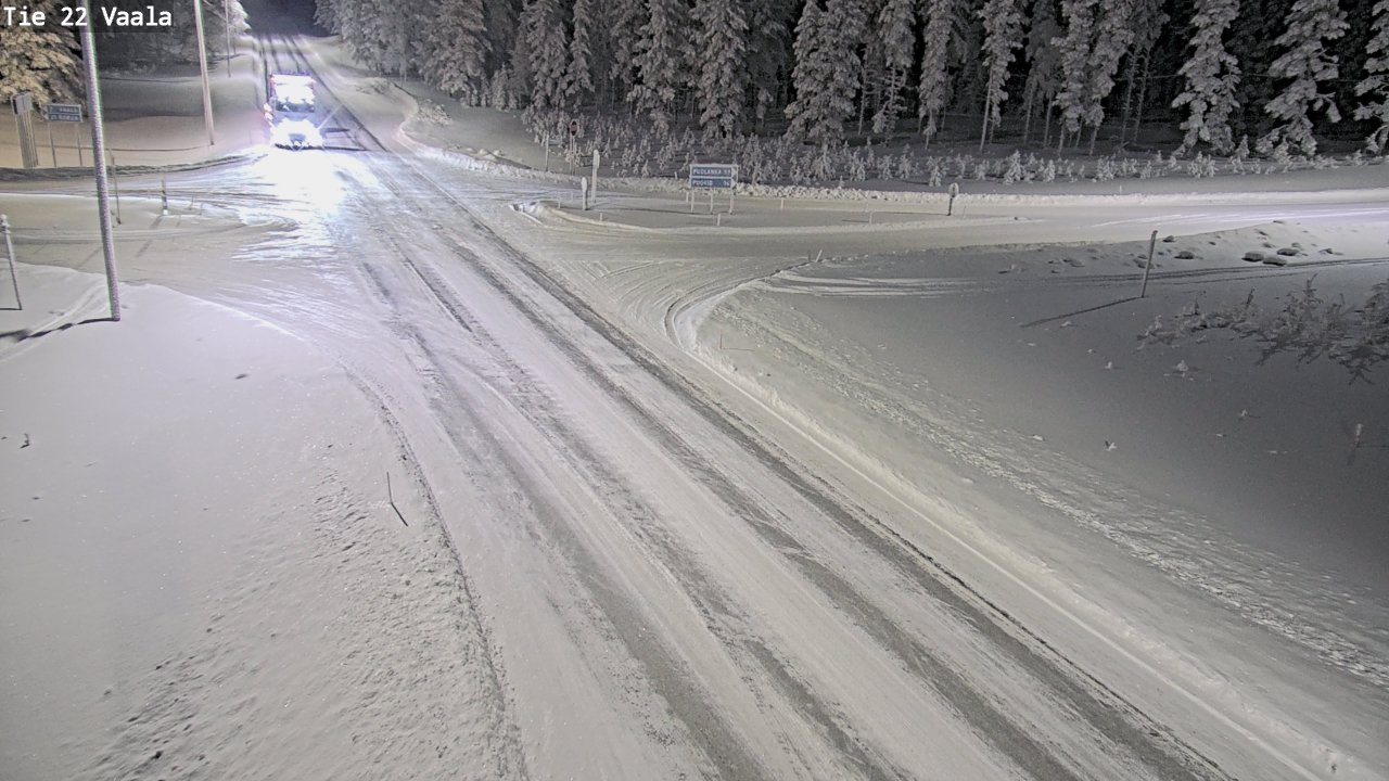 Weather Camera Image Väg 22 Vaala, Vaala, Pohjois-Pohjanmaa