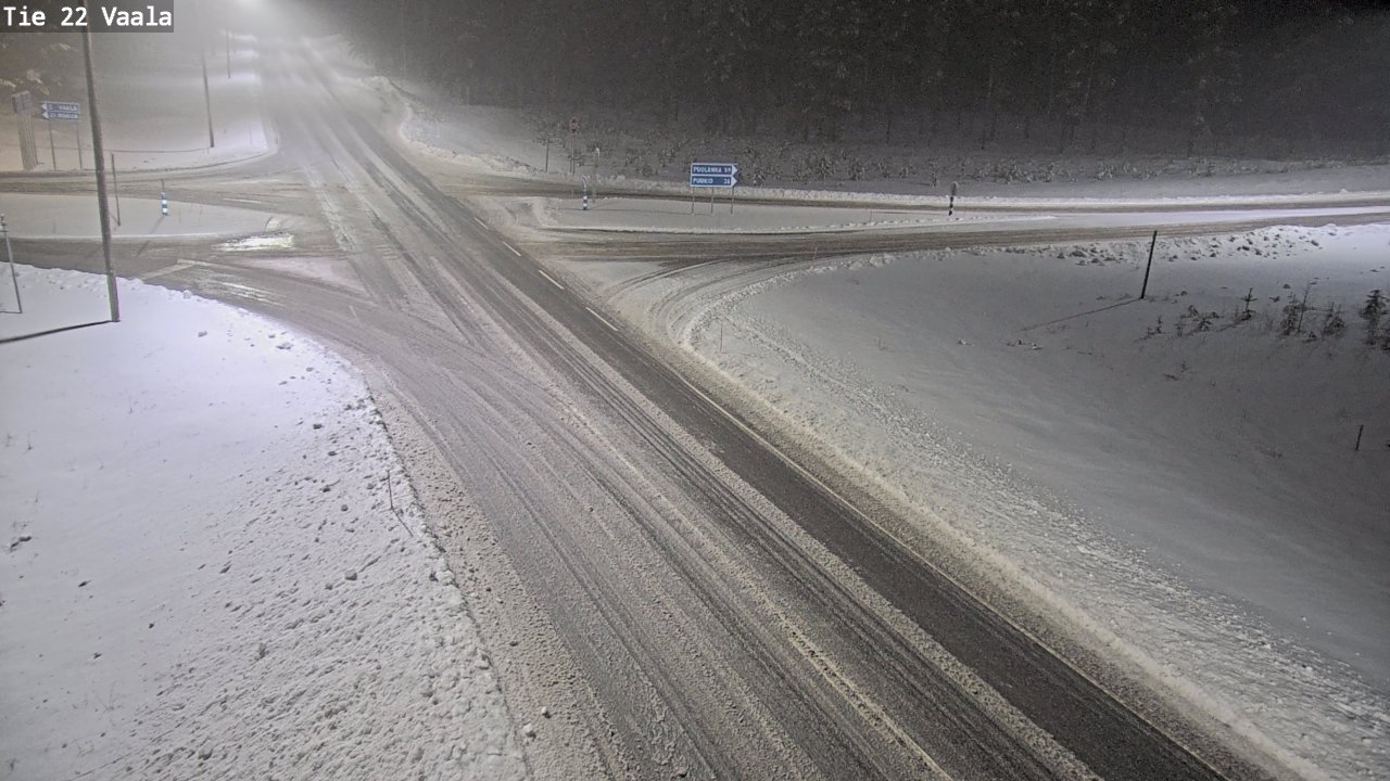Weather Camera Image Road 22 Vaala, Vaala, Pohjois-Pohjanmaa