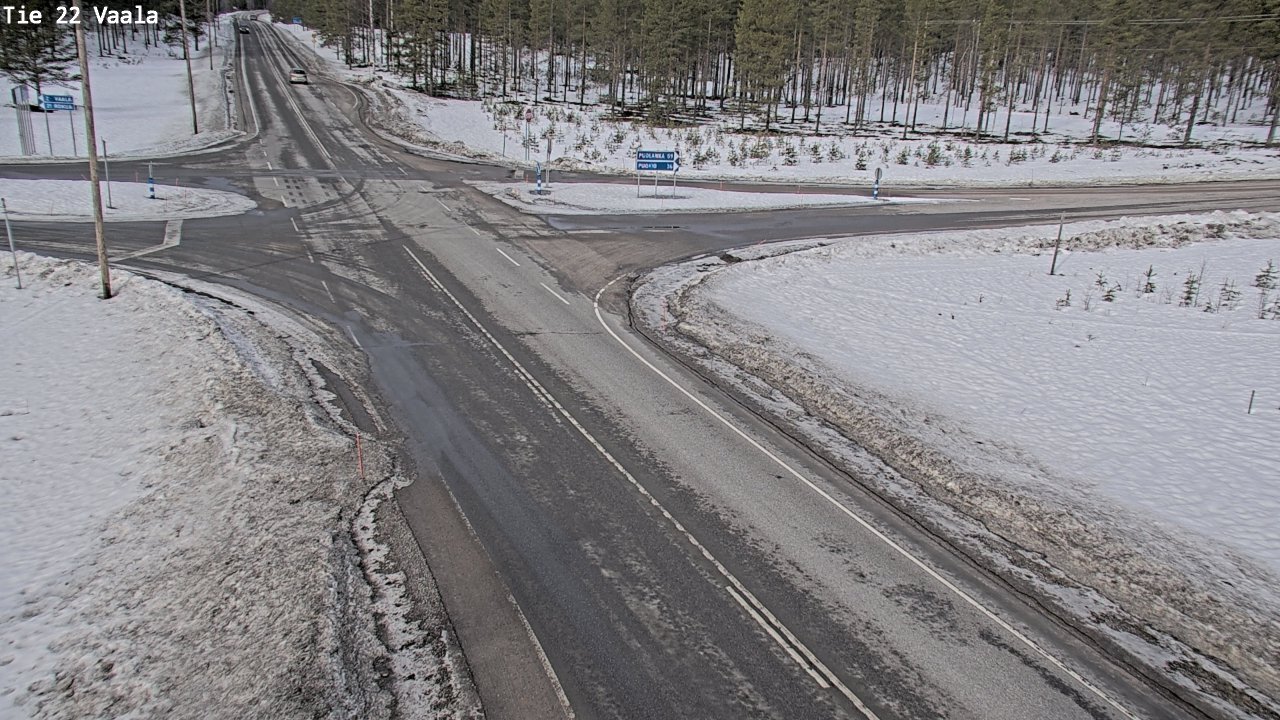 Weather Camera Image Väg 22 Vaala, Vaala, Pohjois-Pohjanmaa
