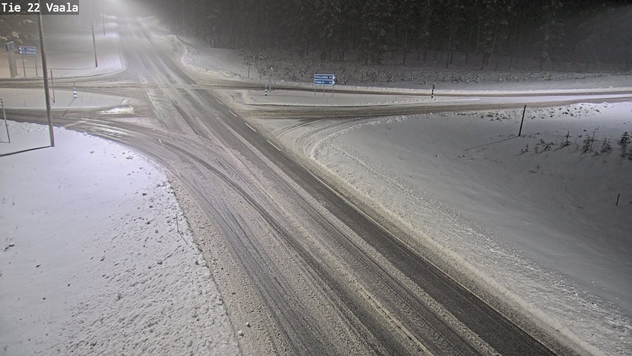 Weather Camera Image Road 22 Vaala, Vaala, Pohjois-Pohjanmaa