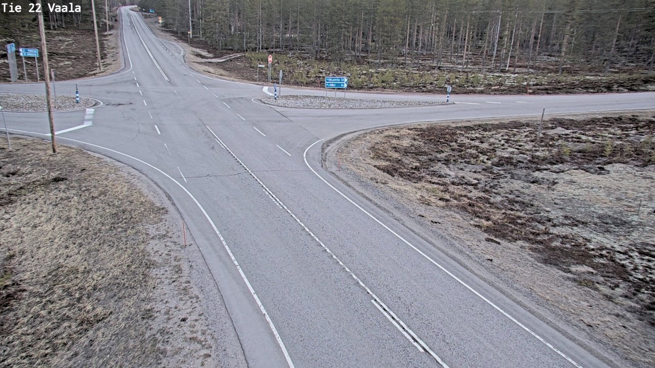 Weather Camera Image Väg 22 Vaala, Vaala, Pohjois-Pohjanmaa