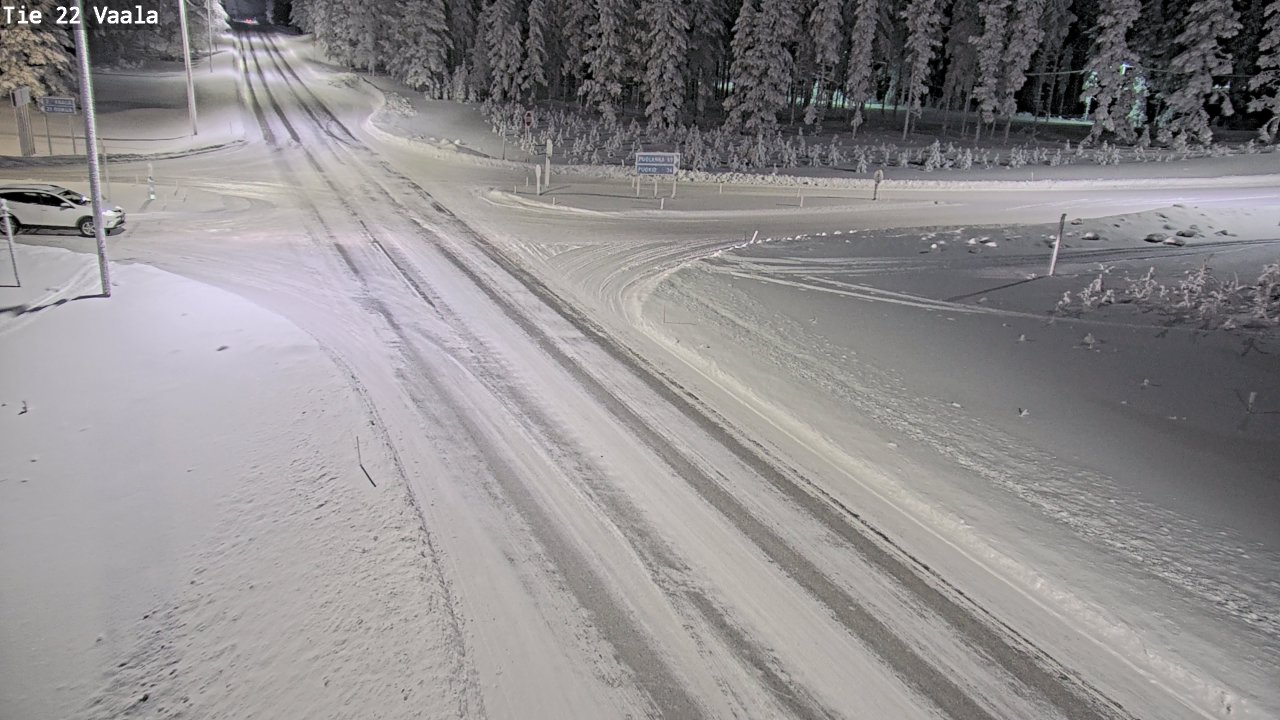 Weather Camera Image Road 22 Vaala, Vaala, Pohjois-Pohjanmaa